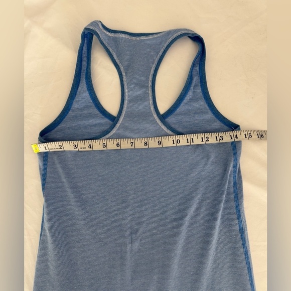 Lululemon Every Yogi Tank Wee Stripe White Porcelaine / Heathered Porcelaine Sz8 - Picture 6 of 11